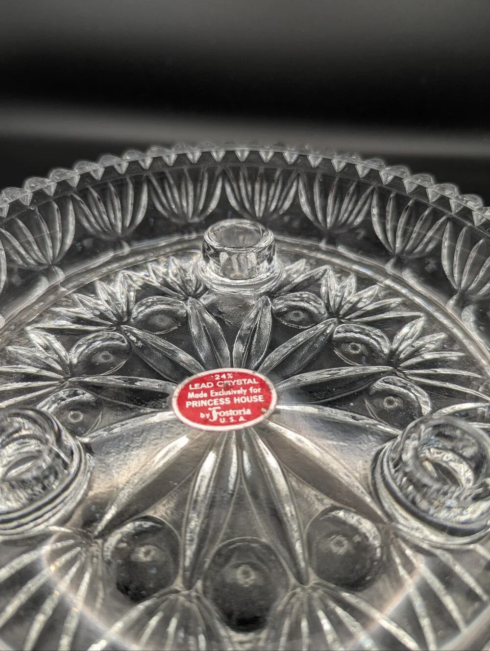 Princess House by Fostoria Crystal Candle Holder